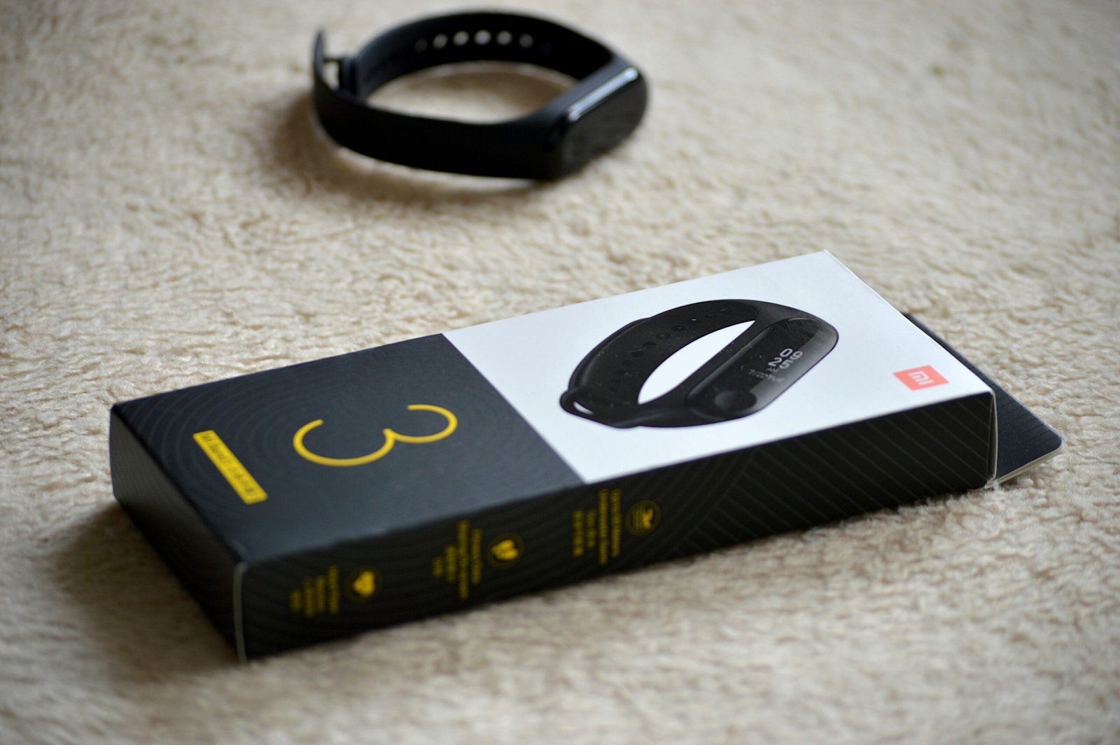 black fitness tracker band